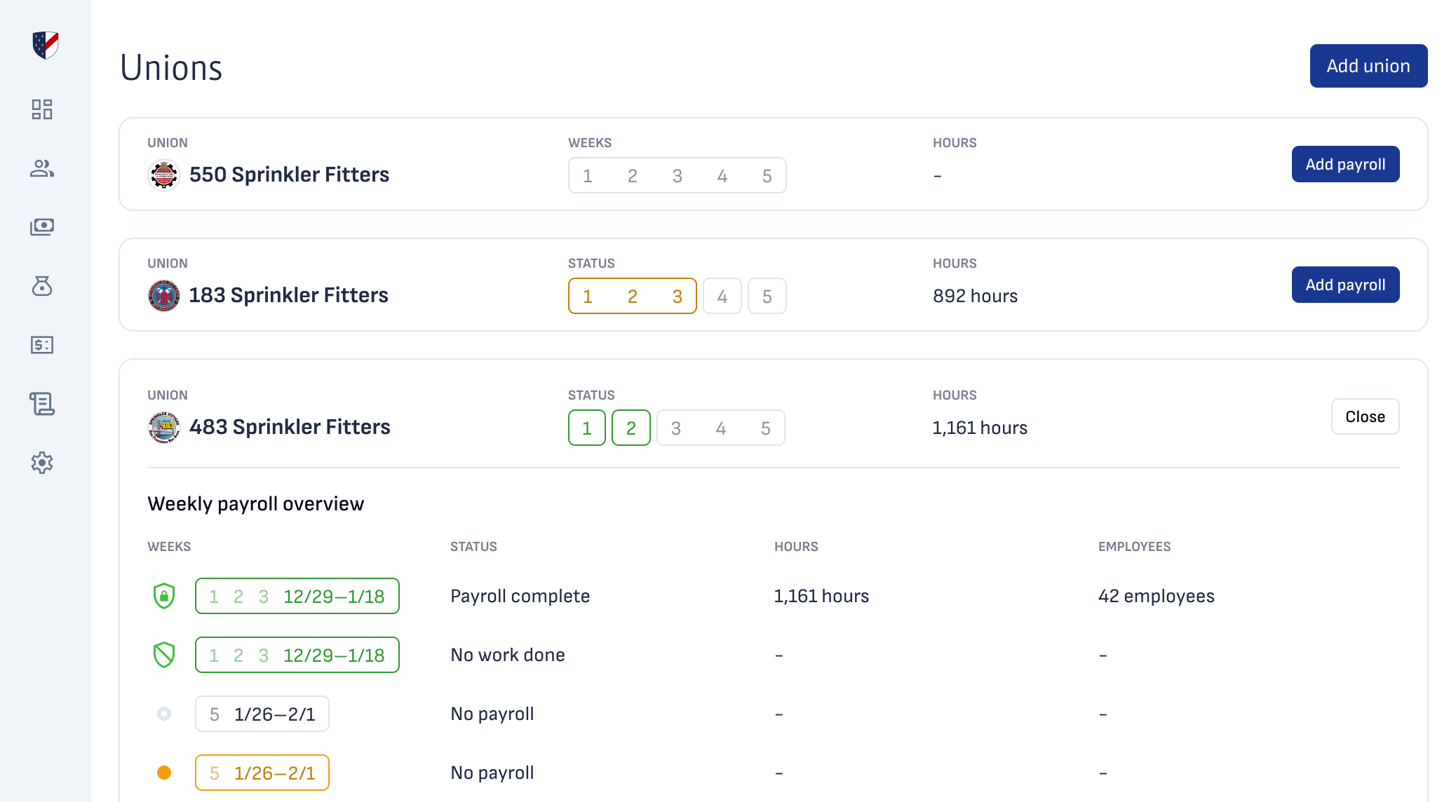 LaborAid cross-local fringe benefit reporting platform overview